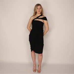 EUC 3.1 phillip lim asymmetrical dress in black, SZ 2